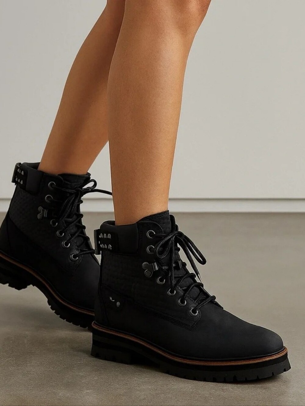 Mark Nason Lumber Jill Mulberry Lace Up Studded Combat Utilitarian Boots 8.5